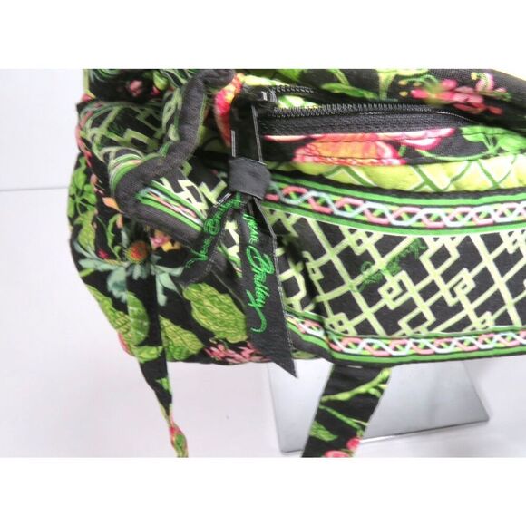 Vera Bradley BOTANICA Green Pink Floral Cotton Tote Retired Pattern Rare - Picture 6 of 7